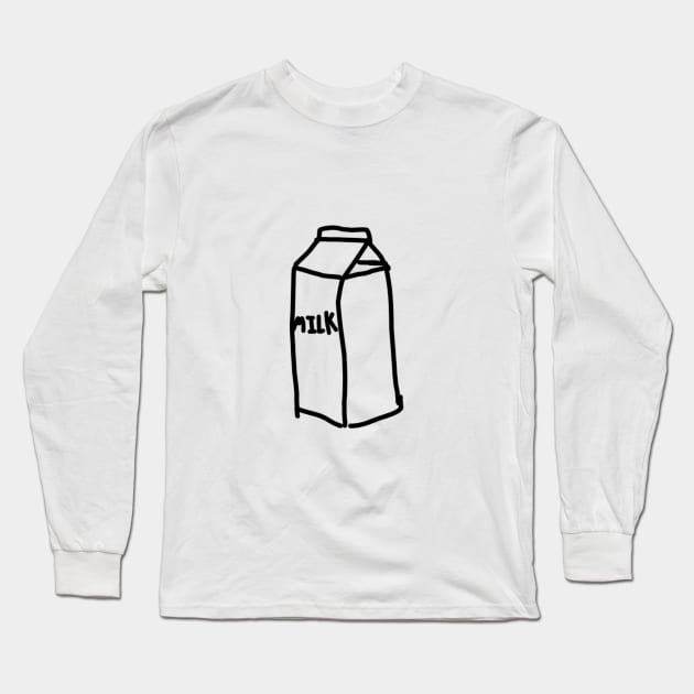 milk Long Sleeve T-Shirt by the doodler